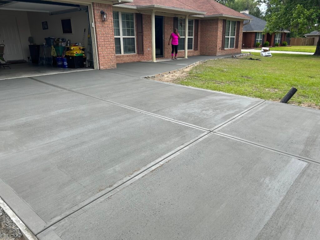Concrete driveway installation in Ravenna, OH
