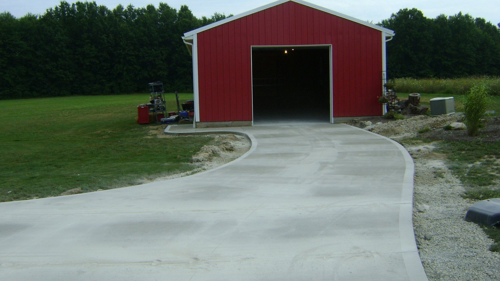 Concrete driveway installation in Ravenna, OH