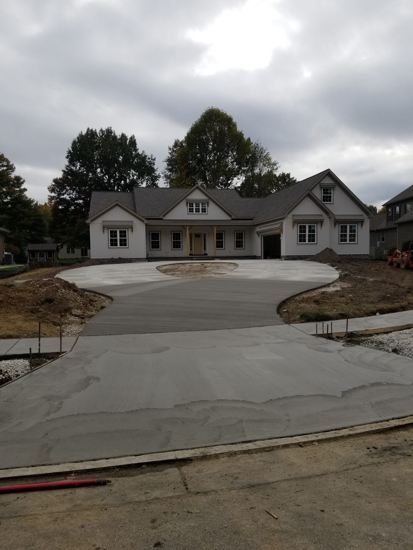Concrete driveway installation in Ravenna, OH